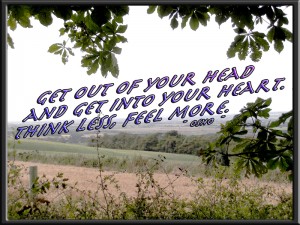 "Get out of your head..." ~ Osho ~